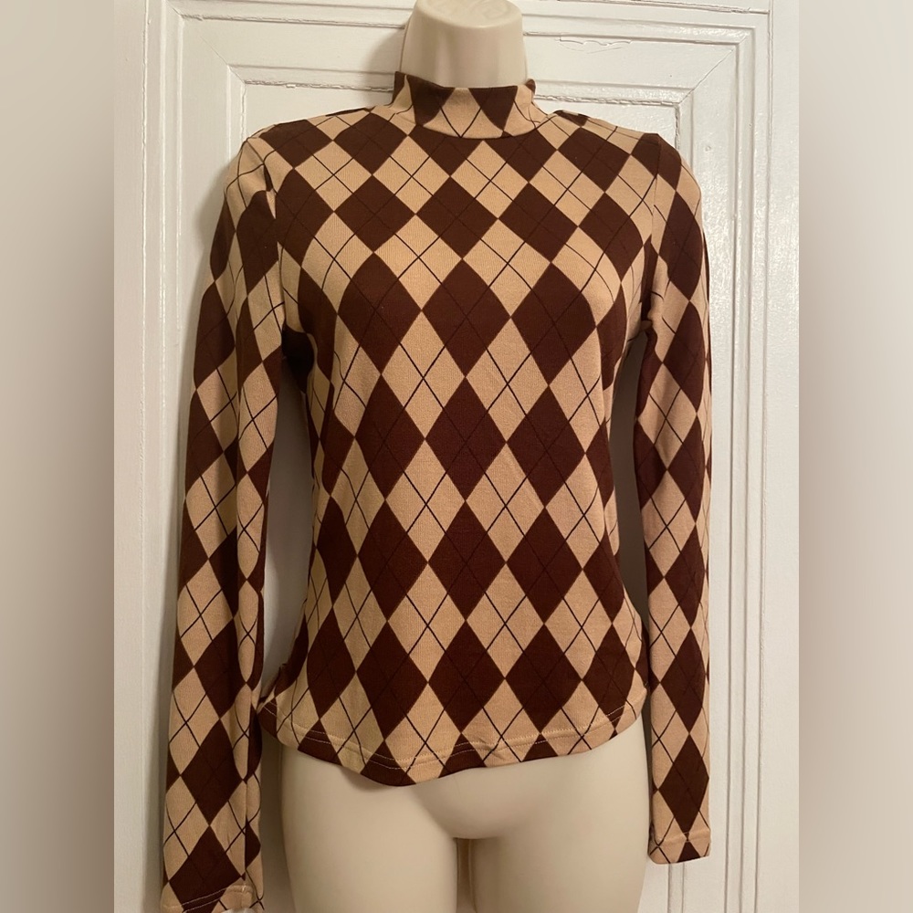 Classic Argyle Turtleneck